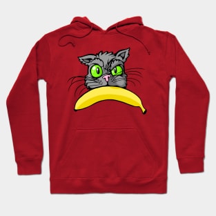 Cat Angry Banana Hoodie